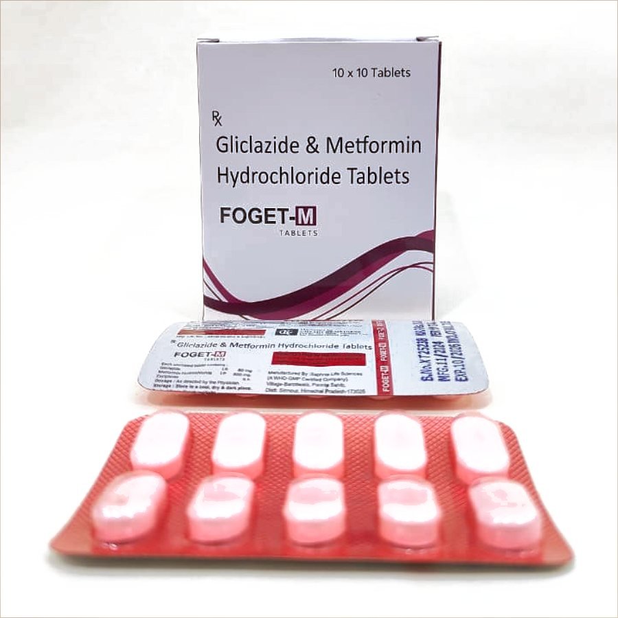 FOGET-M Tablet — Gliclazide 80 mg + Metformin 500 mg