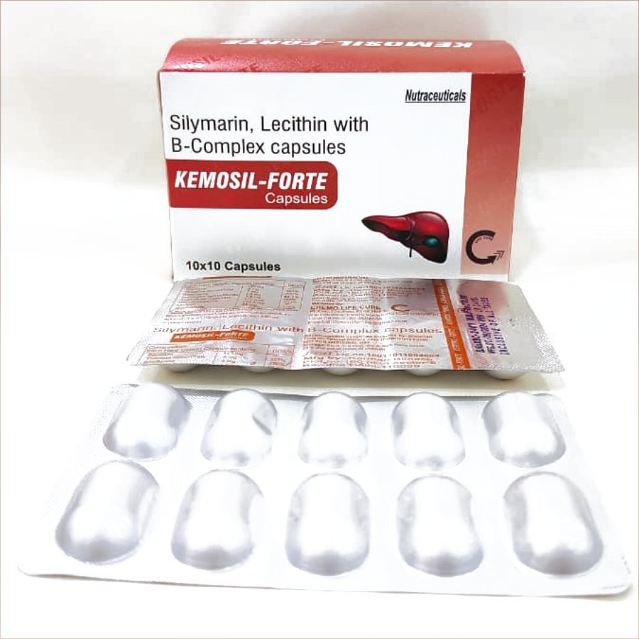 KEMOSIL FORTE Capsule — Silymarin 140 mg + Lecithin 262.5 mg + B-Complex