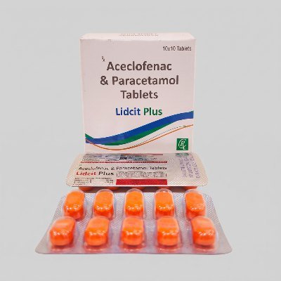 LIDCIT PLUS Tablet — Aceclofenac 100 mg + Paracetamol 325 mg