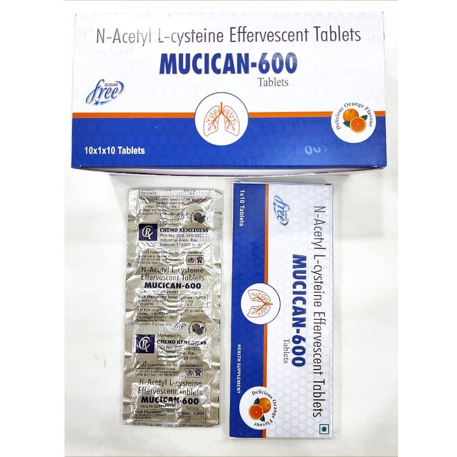 MUCICAN-600 Tablet — N-Acetylcysteine 600 mg