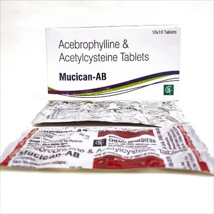MUCICAN-AB Tablet — Acetylcysteine 600 mg + Acebrophylline 100 mg