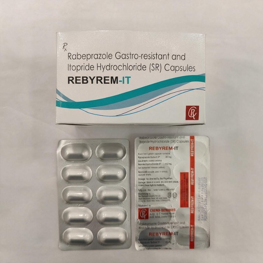 REBYREM-IT Caps — Rabeprazole Sodium (gastro-resistant) 20 mg + Itopride Hydrochloride (SR) 150 mg