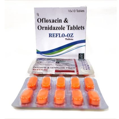 REFLO-OZ Tablet — Ofloxacin 200 mg + Ornidazole 500 mg