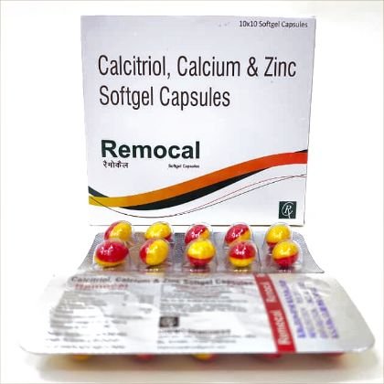REMOCAL Capsule — Calcitriol + Calcium Carbonate + Zinc Sulphate
