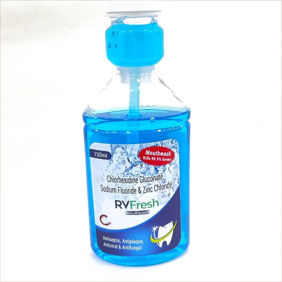 RVFRESH Mouthwash — Chlorhexidine Gluconate 0.2% + Sodium Fluoride 0.05% + Zinc Chloride 0.09%